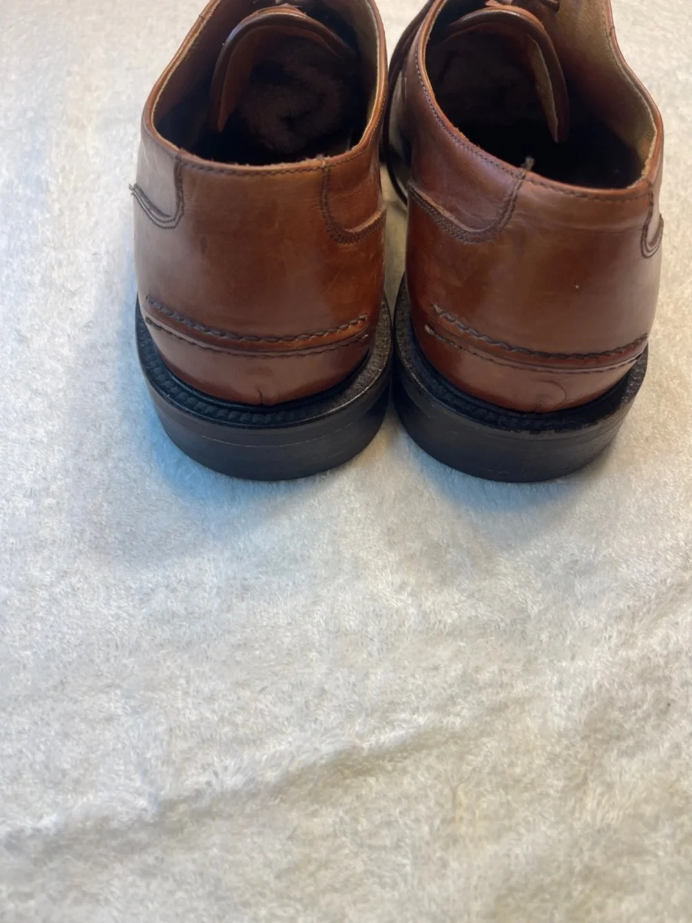 Johnston & Murphy Brown‎ Woven Leather Oxfords